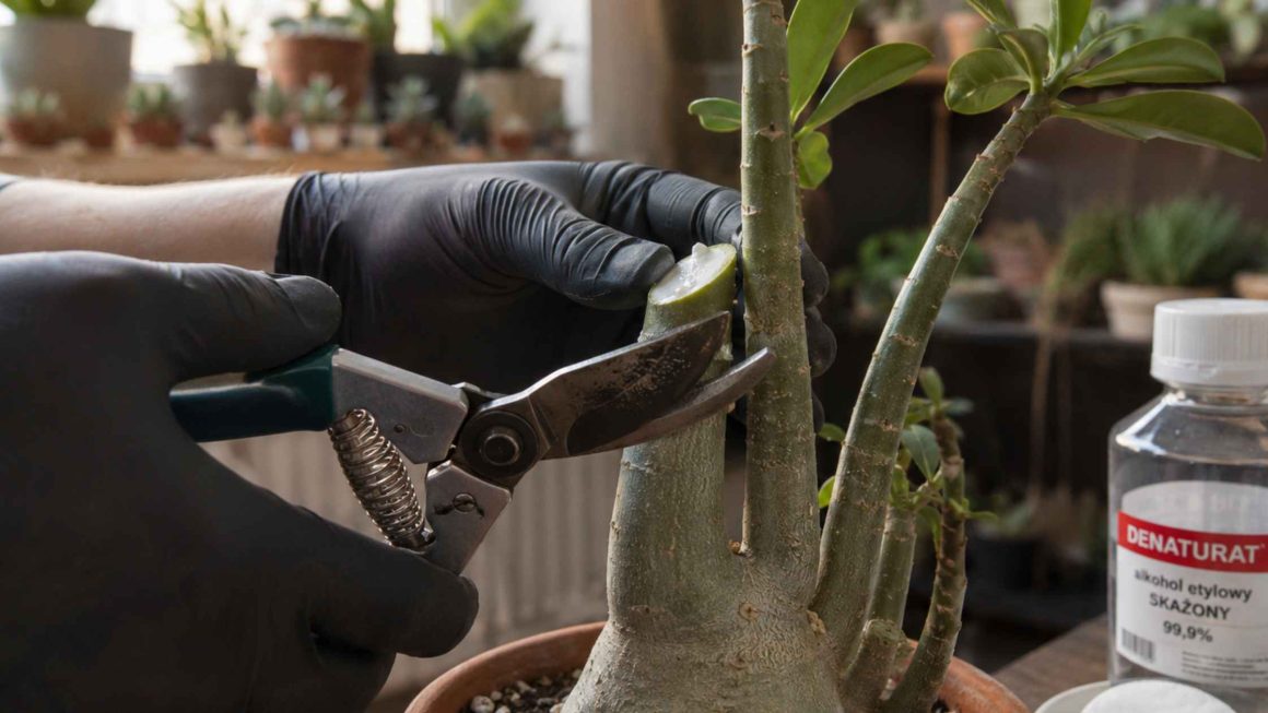 Róża pustyni przycinanie – jak i kiedy formować adenium obesum
